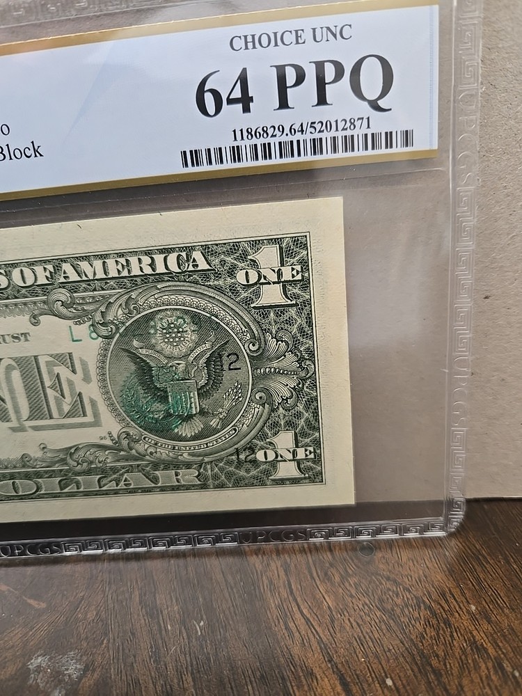 Error Note- $1 1985 SanFran Overprint on back error. PCGS 64 PPQ!