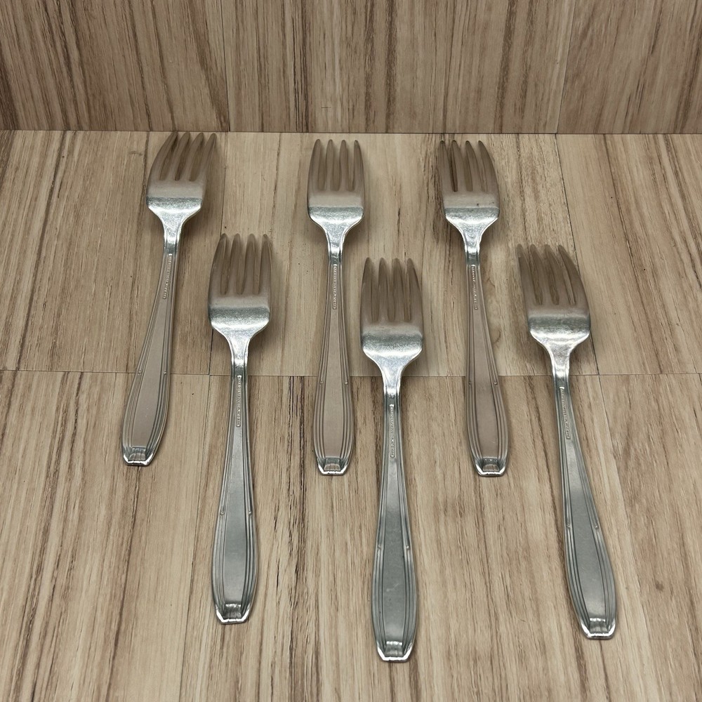 Harmony House Serenade Flatware Silverplate AAA/AA+ Set of (6) Dinner Forks