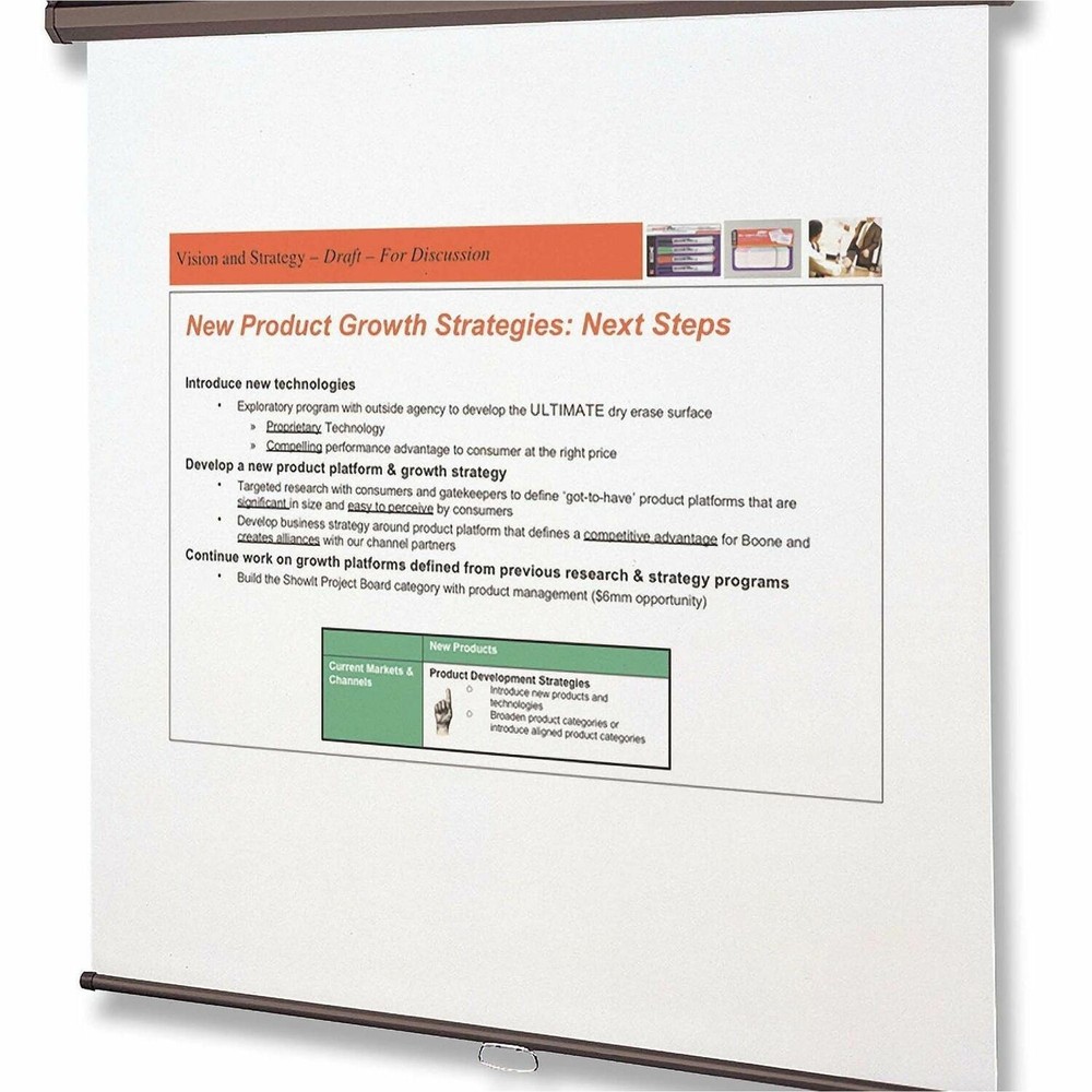 Quartet Wall/ceiling Projection Screen - 70" X 70" - Matte White (670S)