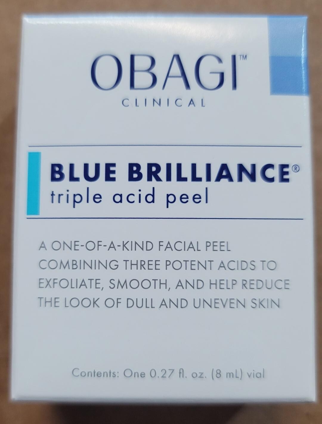 OBAGI Clinical Blue Brilliance Triple Acid Peel 0.27fl.oz. 8ml ONE ONLY