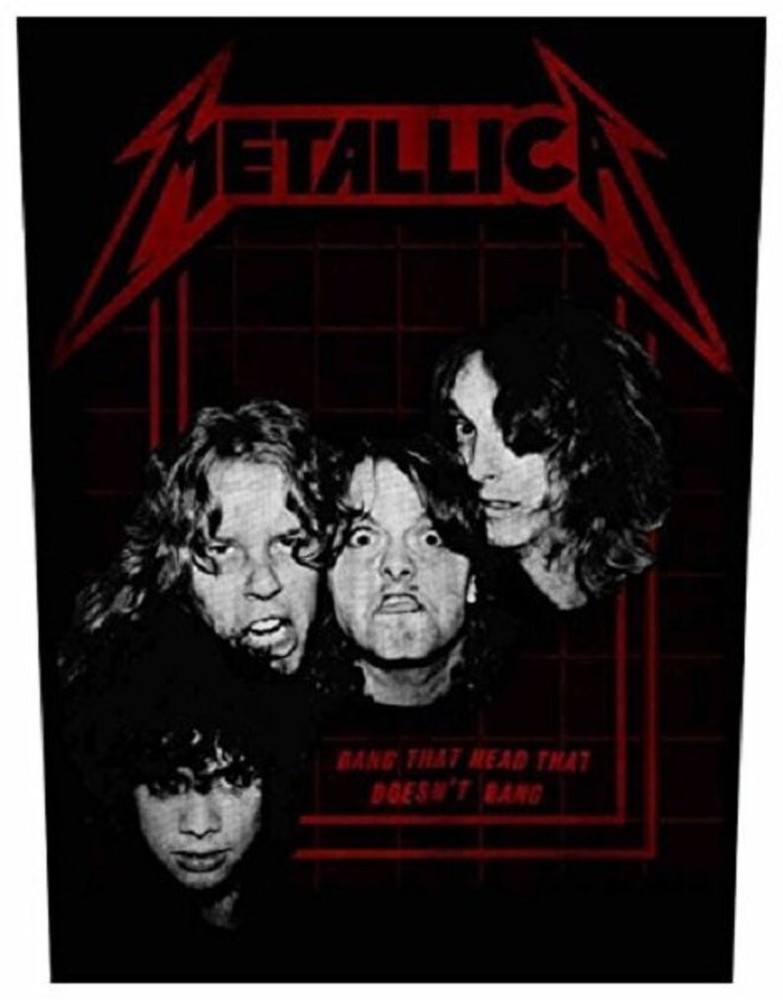 METALLICA official XLG back patch -bang that head
