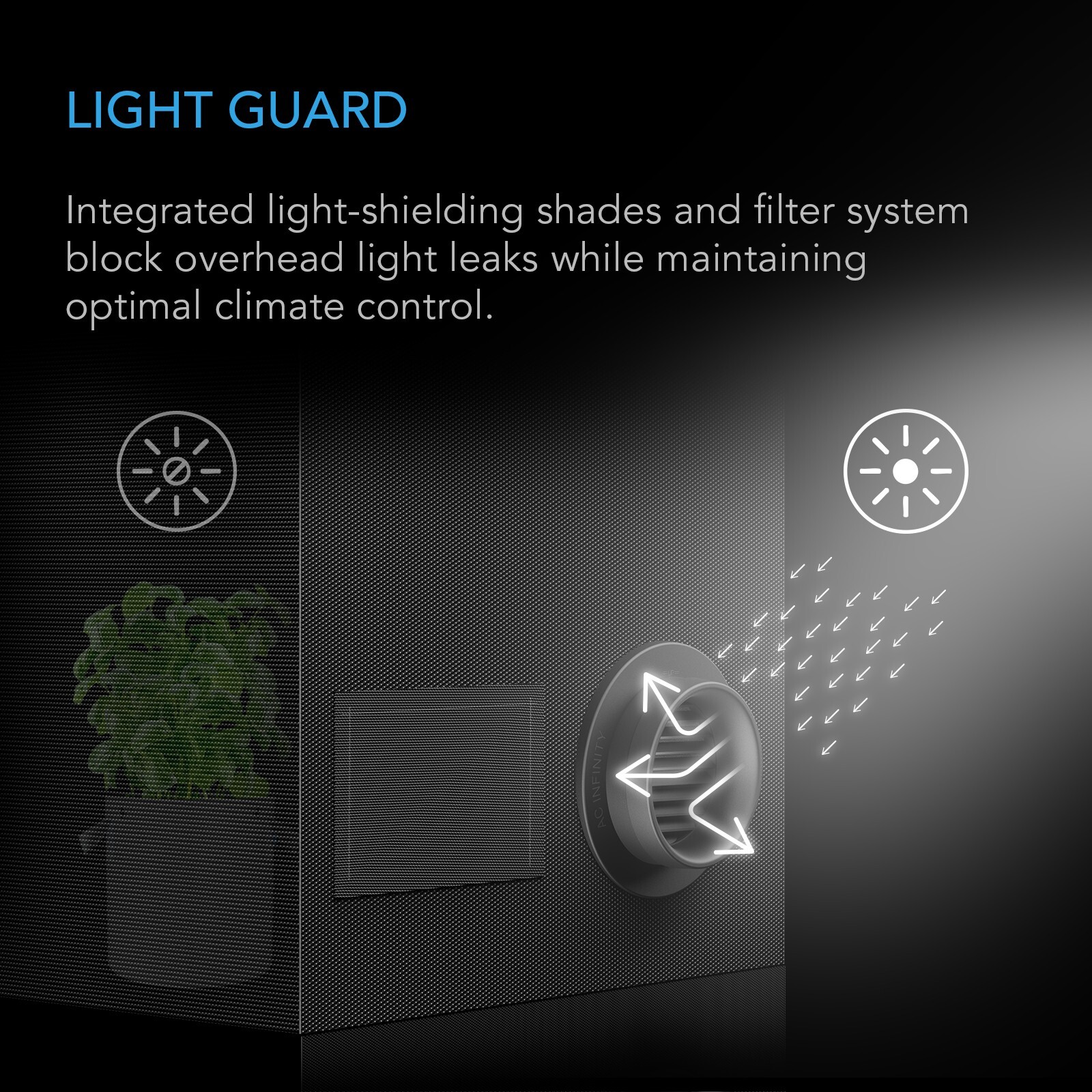 AC Infinity 6-Inch Grow Tent Duct Vent Attachment 2-Pack