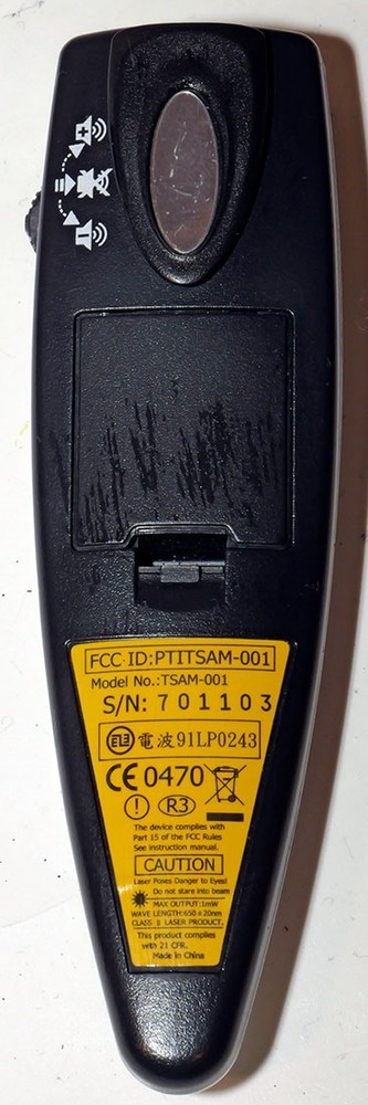 Presentation media remote control, Keyspan red laser pointer