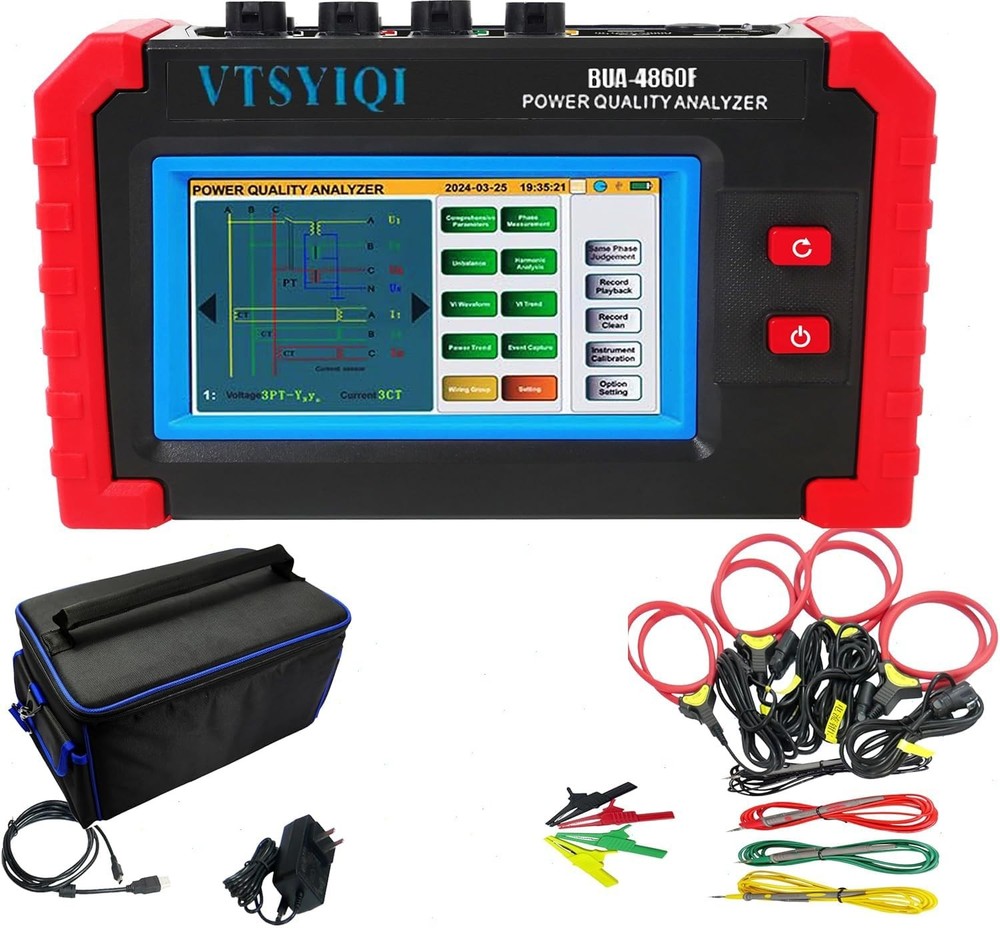 3 Phase Power Quality Meter with Current Clamp Range 10A~6000A CT Size Φ300mm