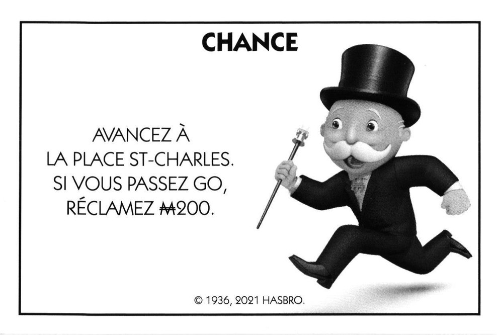 Carte Monopoly Chance