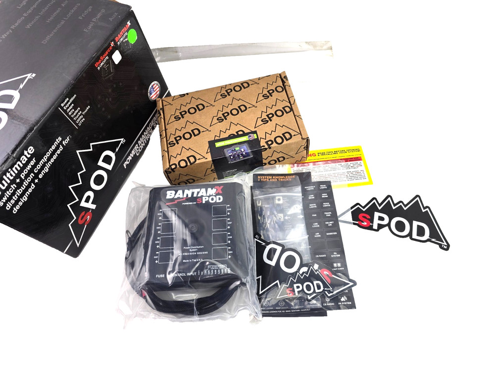 sPOD BantamX Touchscreen Panel 8 Circuit 36" Cable Universal BX-TSB-UNI-36