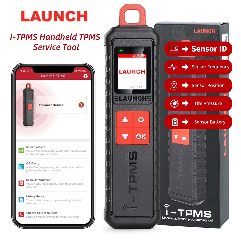 Launch i-TPMS Handheld TPMS Service Tool Can be Binded with X-431 Scanner