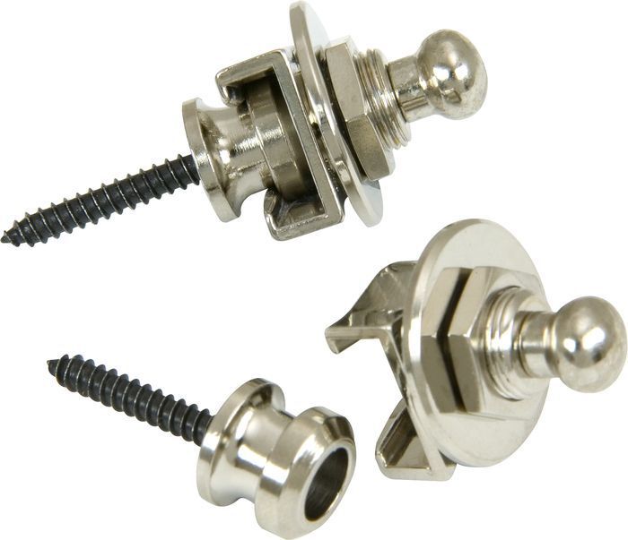 Grover GP800N Quick Release Strap Locks, Nickel (Set of 2)