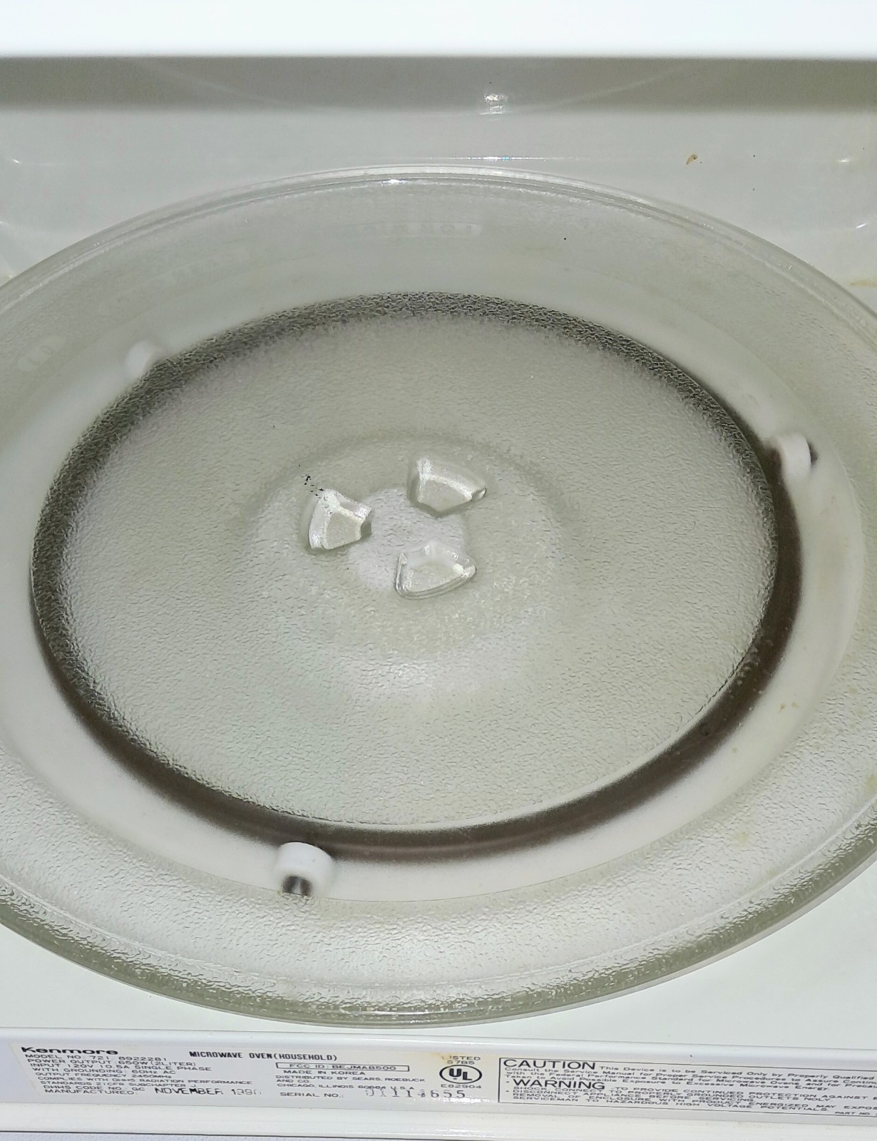 Vintage Kenmore 650W Microwave Retro Wood Grain Solid State Countertop