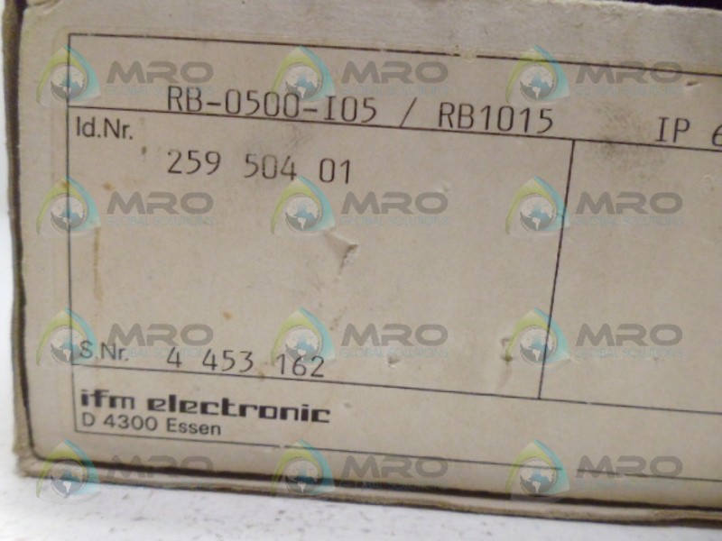 IFM EFECTOR RB-0500-I05/RB1015 ENCODER NSMP