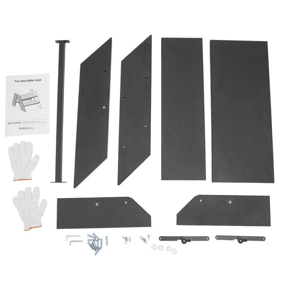 68.5*66*42cm Foldable Step Stool, 2 Step Folding RV Step Ladder, RV Step Stool