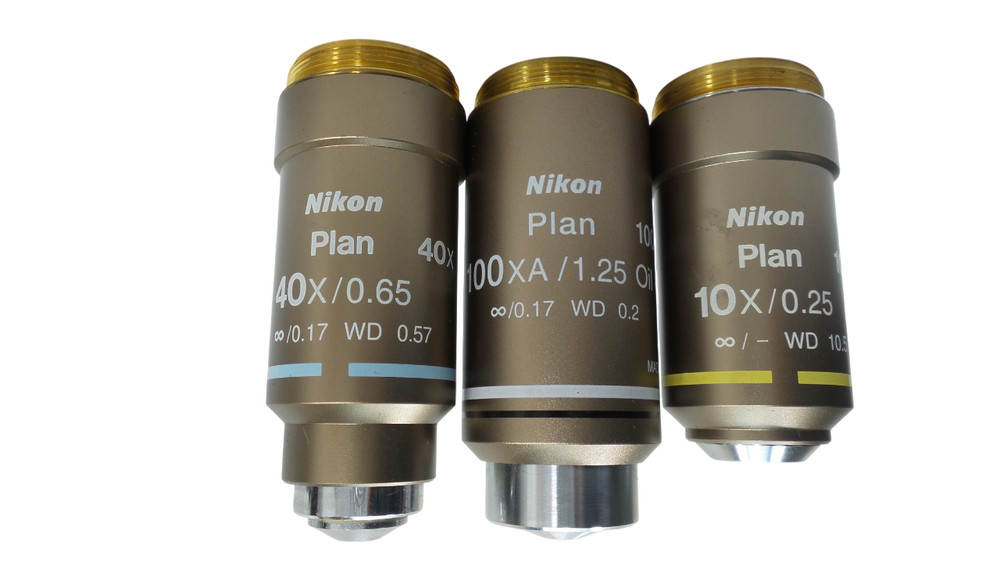 DEFECTIVE DAMAGENikon Eclipse E400 Microscope w3 Objectives G3D