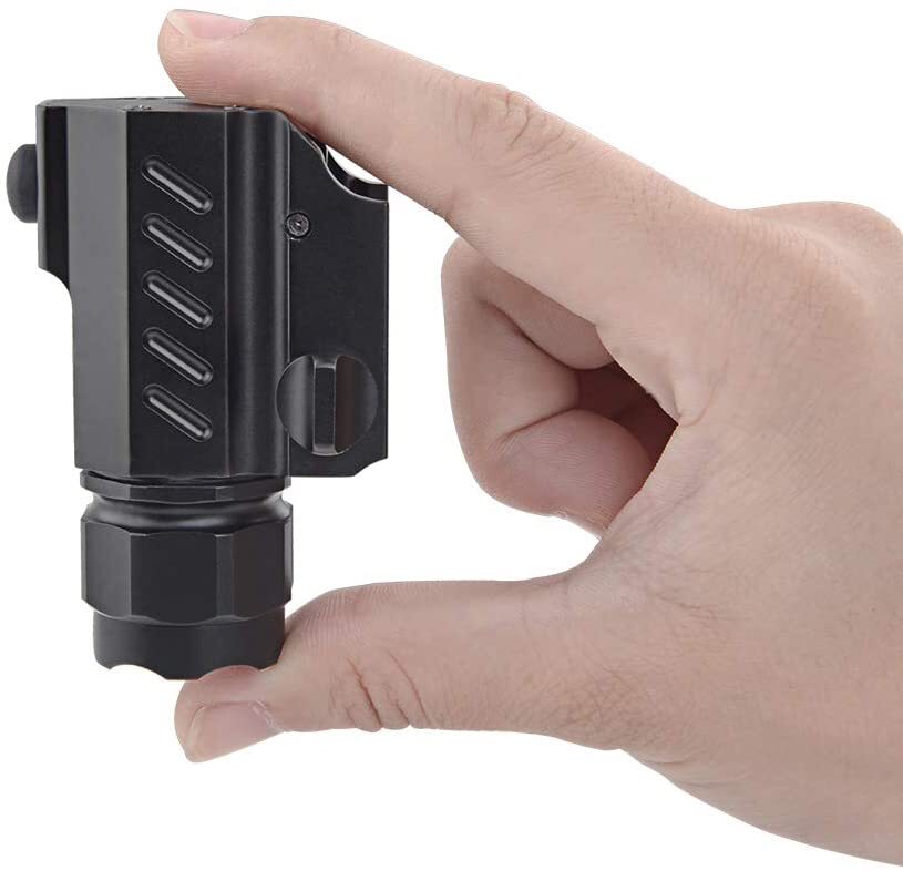 Rail Mounted Compact Tactical Gun Light Weapon Torch LED Flashlight NB For Glock