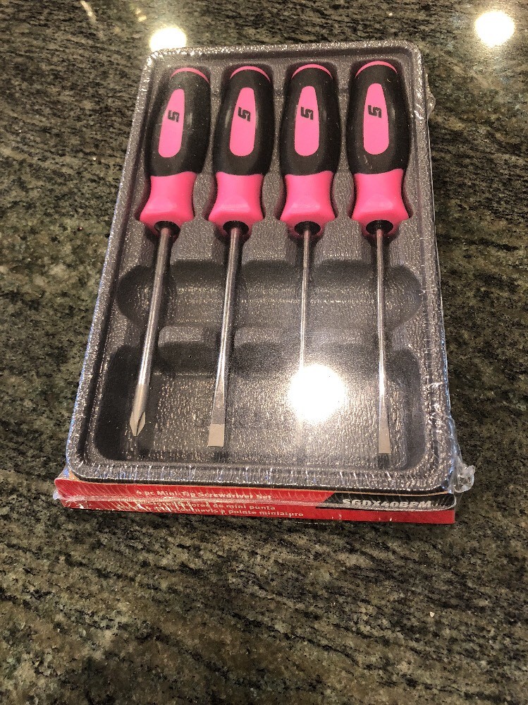 Snap On sgdx40bpm mini screwdriver set pink sealed