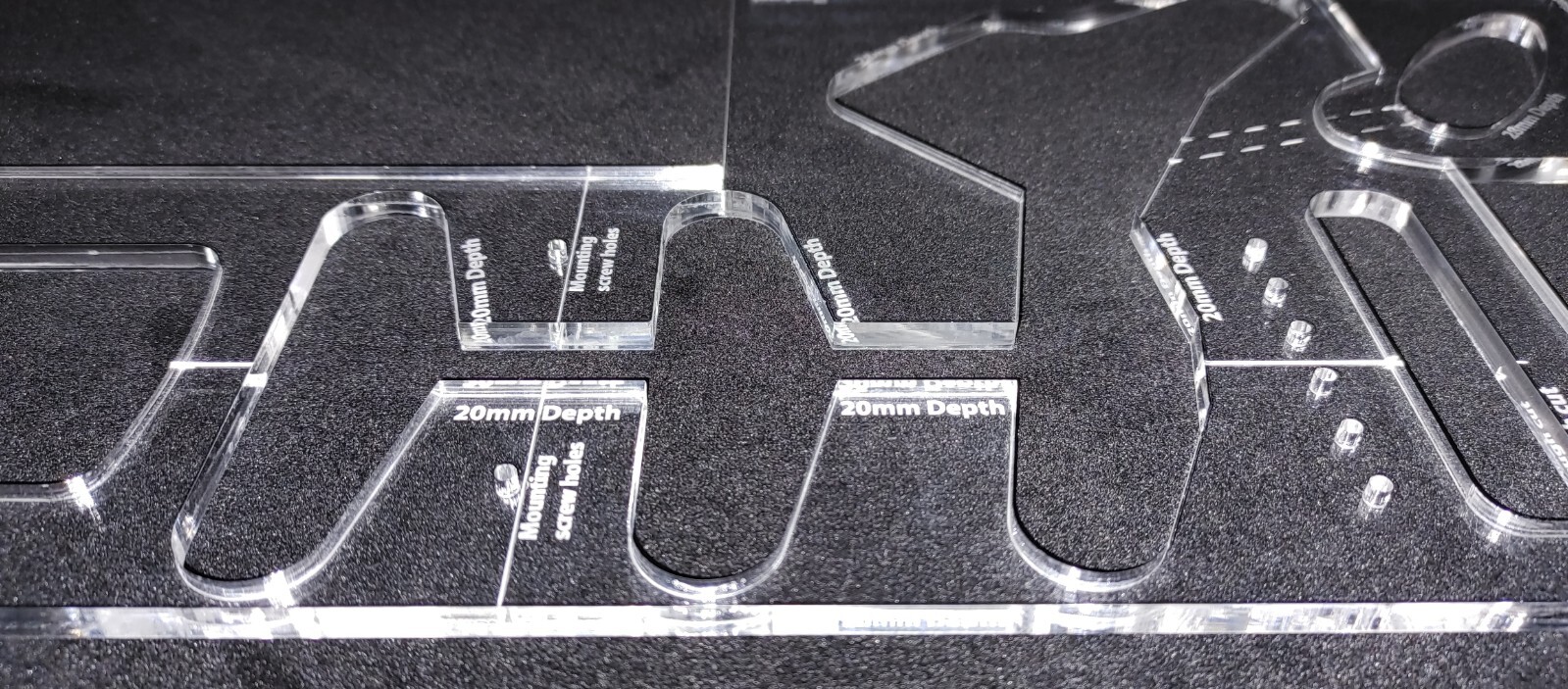 Acrylic Stratocaster Routing Template - 1615 Designs