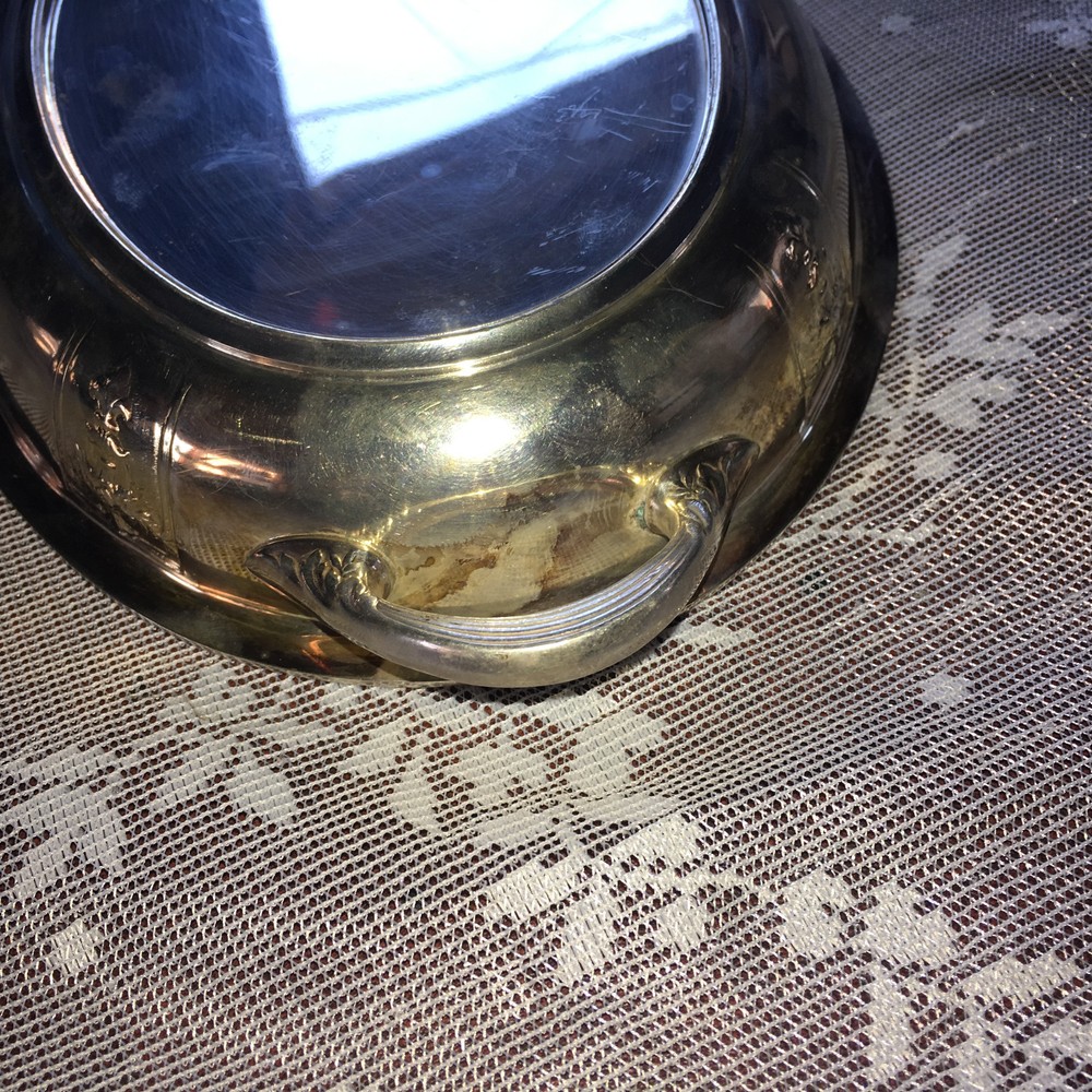 VINTAGE SILVER PLATE UNKNOWN MAKER/PATTERN SERVING DISH TOP/COVER