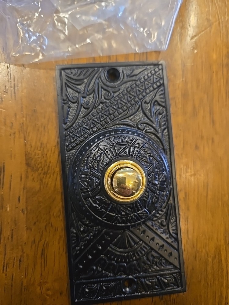 Akatva Door Wired Bell Button – Bell Push Button - Antique Black Finish