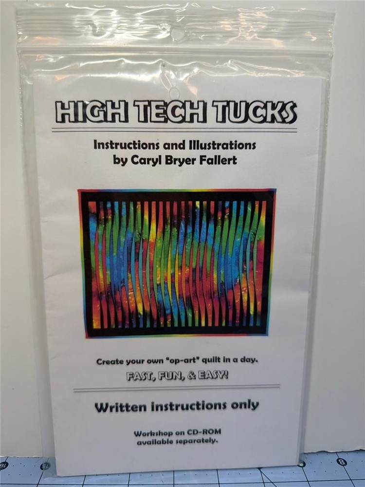 BRYER PATCH Quilt Pattern - HIGH TECH TUCKS Approx. 20" x 25"