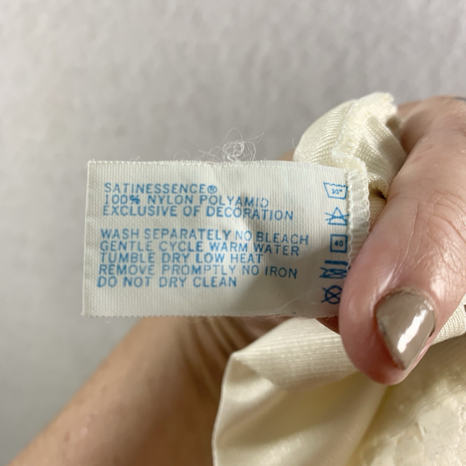 VTG Vassarette Babydoll Lace Trim Slip Dress Sz S Ivory Bridal Coquette Feminine