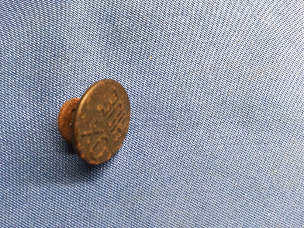Vintage OX HIDE Rivet Riveted Button Denim