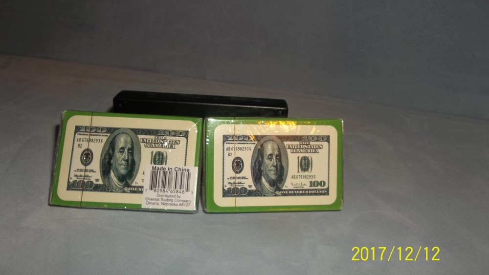 Benjamin Franklin $100 Bill Playing Cards