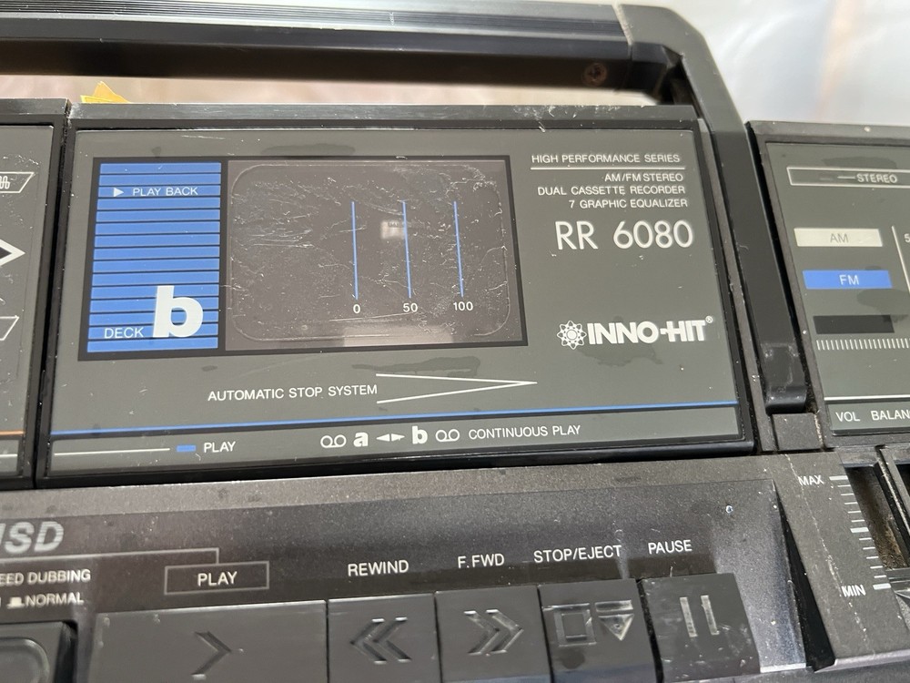 Stereo Inno Hit RR 6080 - Vintage - Missing Antenna
