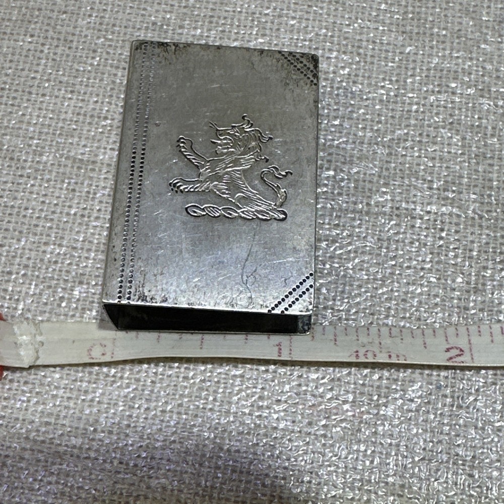 Antique Silver Matchbox Sleeve/Case