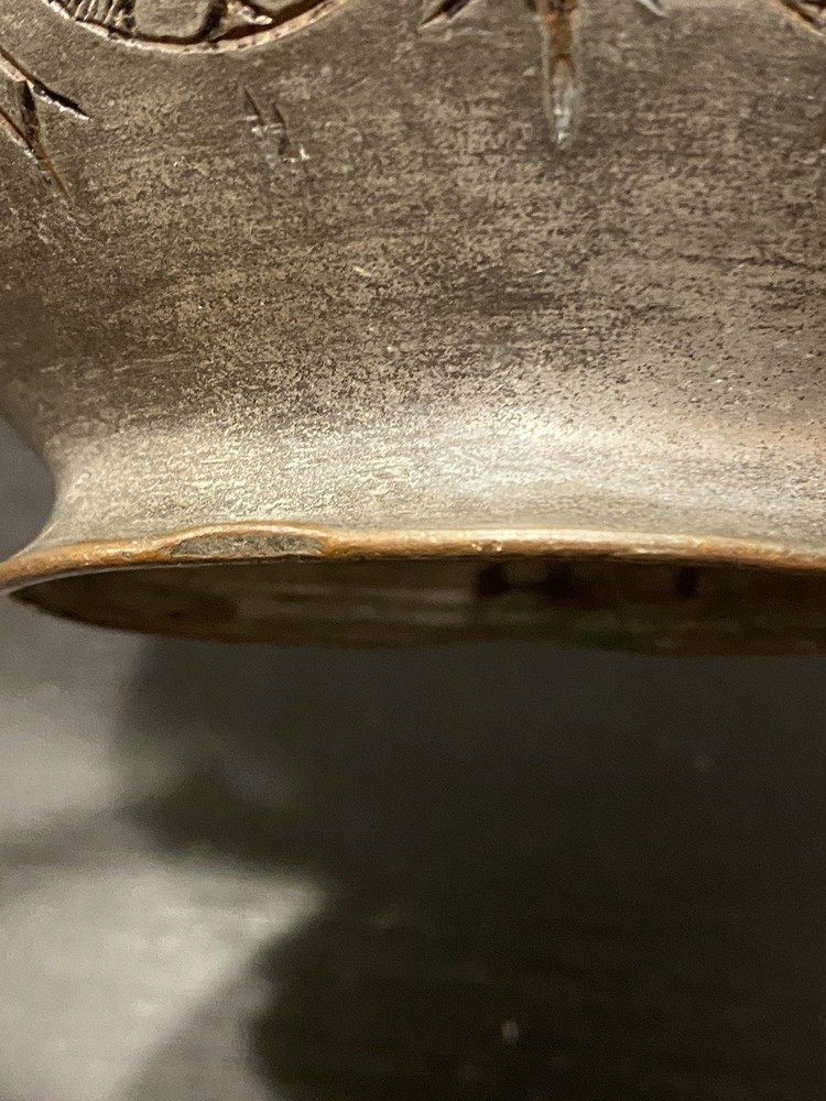 Antique Hand Crafted Etched Copper Tone Middle Eastern Pitcher