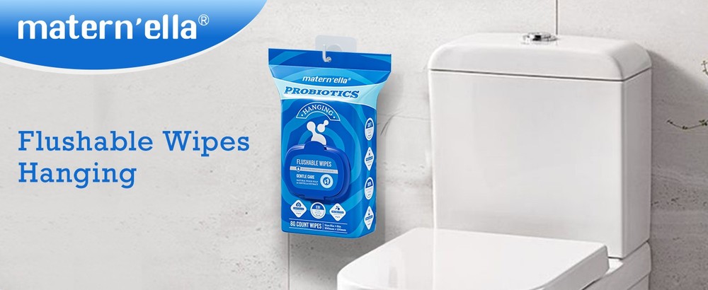 Hanging Flushable Wipes Unscented Extra Lar Corner-Cected