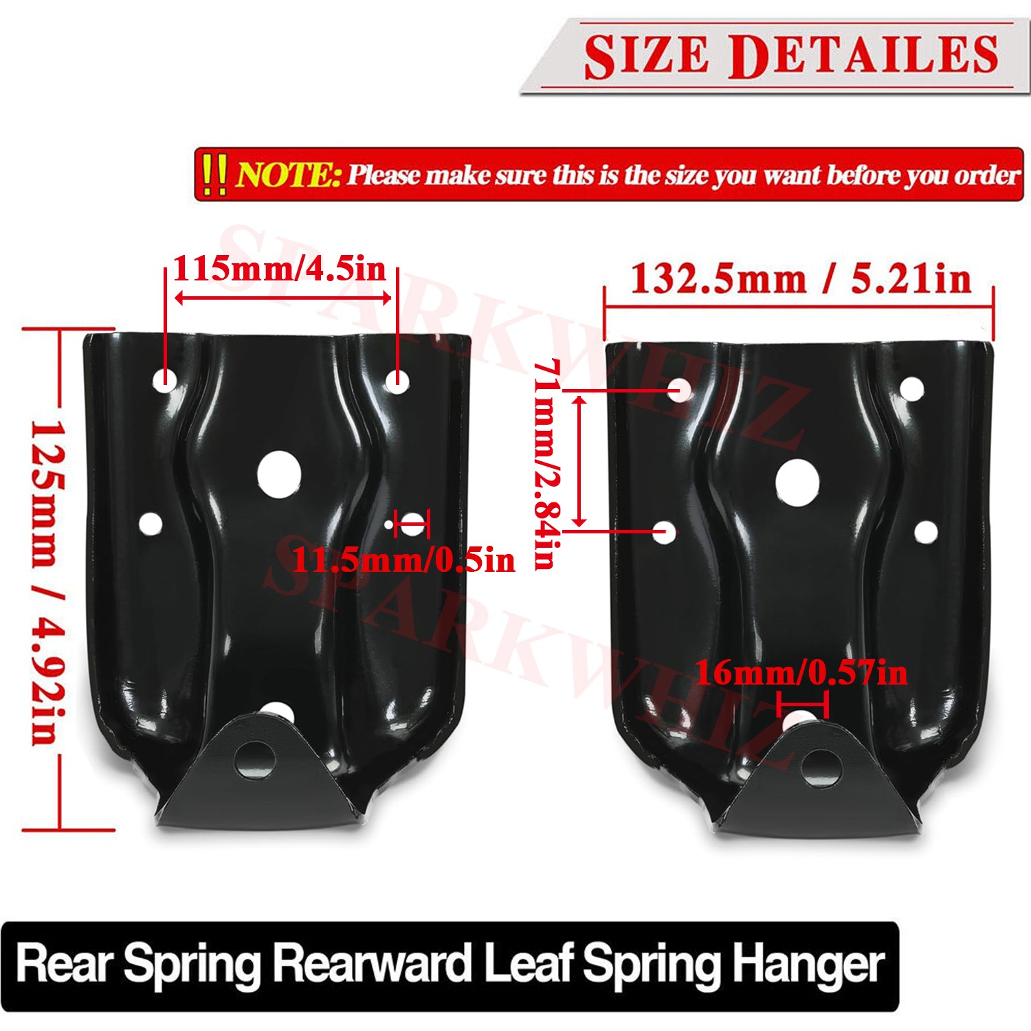 Rear Leaf Spring Hanger Bracket and Shackle Kits for Chevy Silverado GMC Sierra