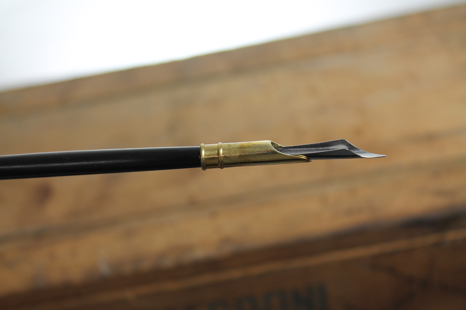 Vintage Antique Style Turned Black Horn Calligraphy Ink Dipping Pen