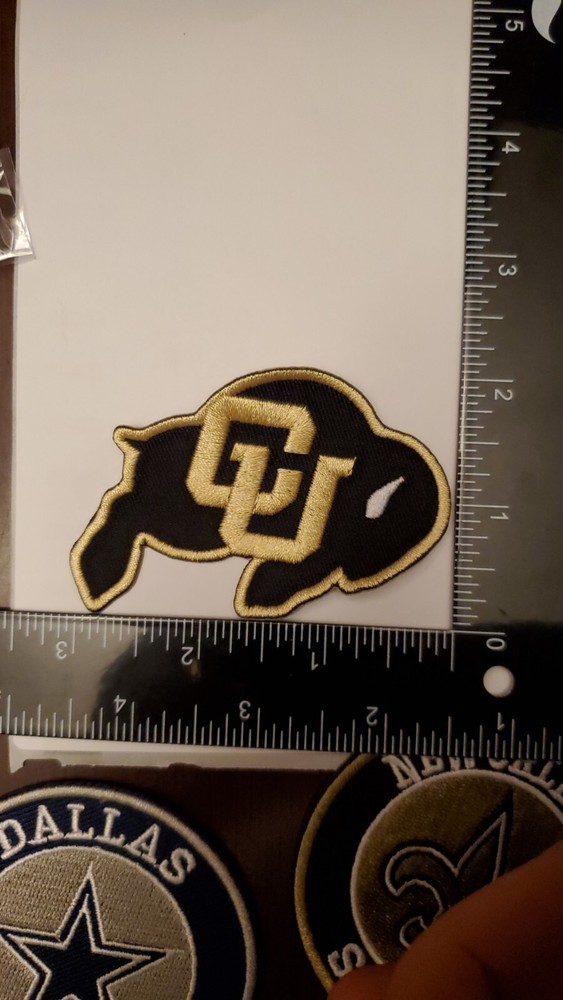 Colorado Buffaloes Patch. Fully Embroidered. Iron On Backing 3"X2"