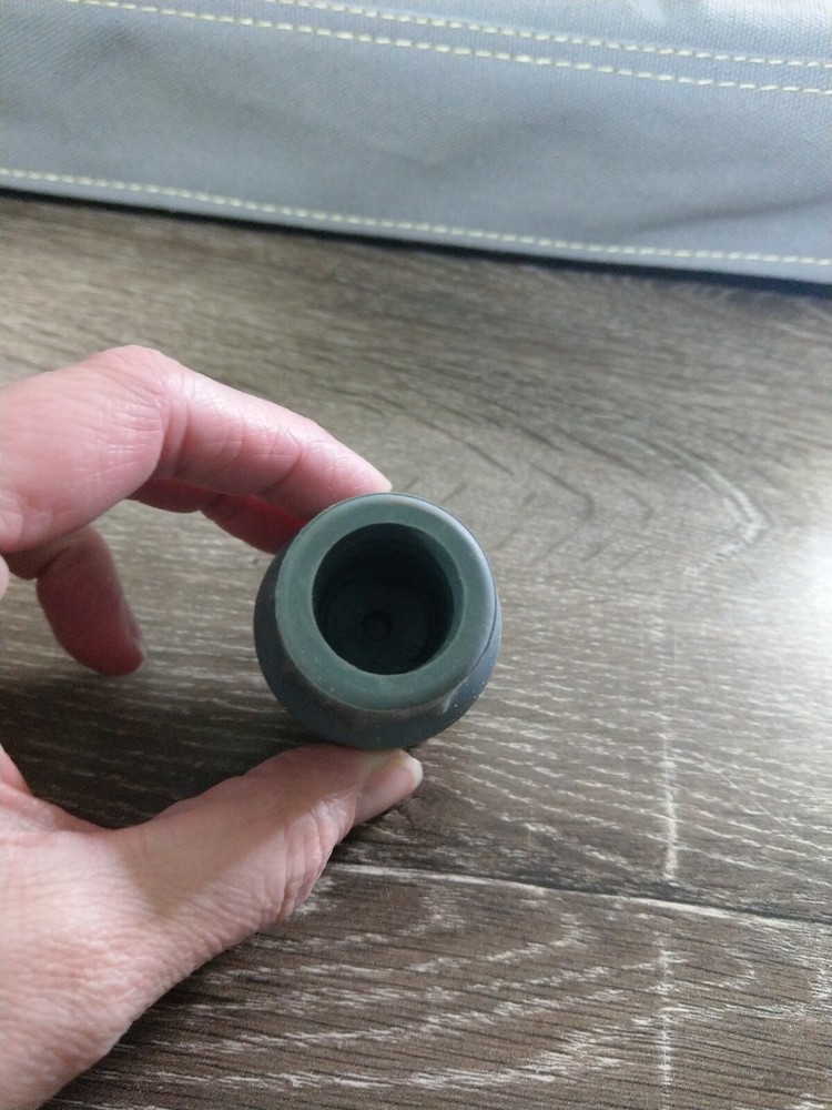Crutch Replacement Tip 7/8. Gray. New