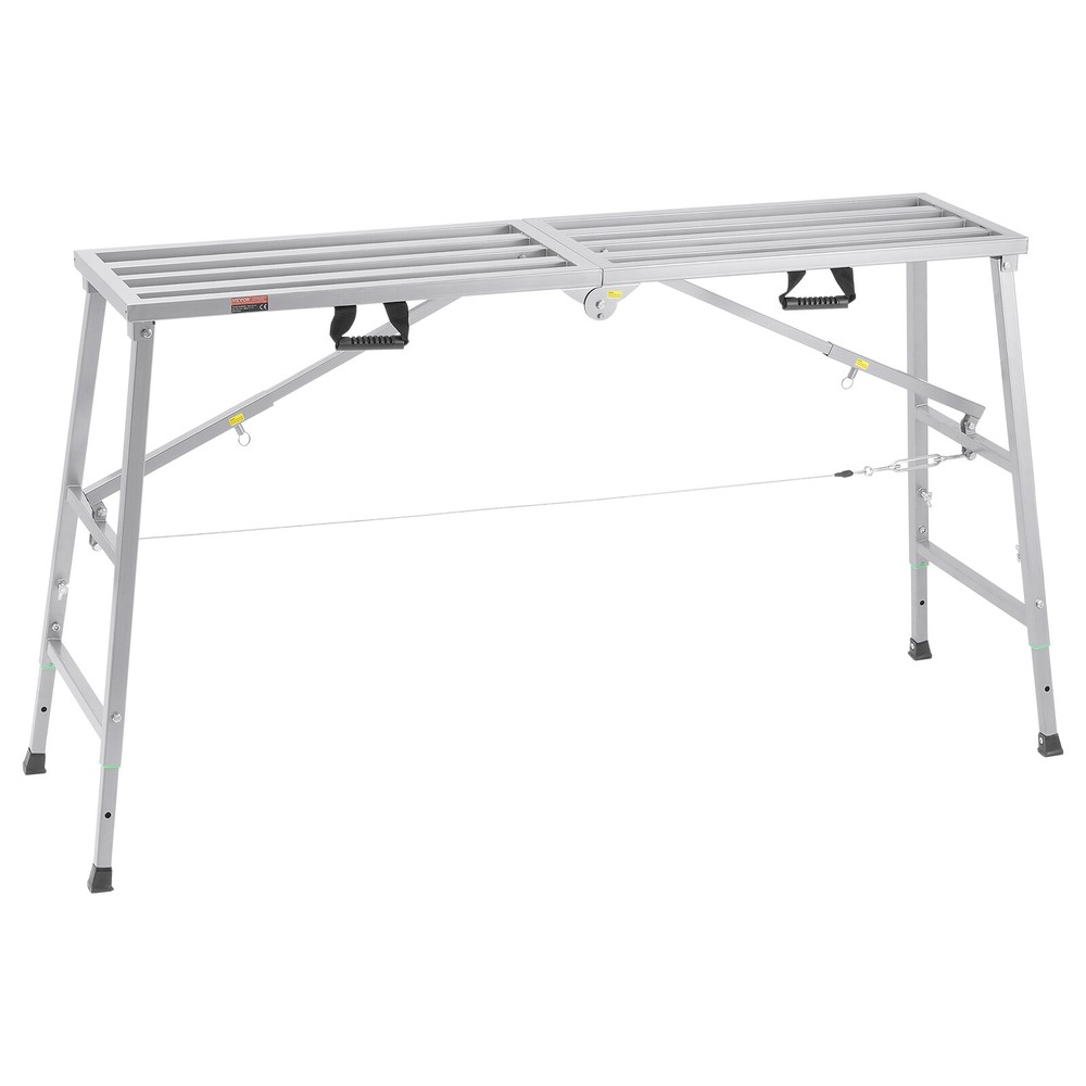 Work Platform Adjustable Height Portable Scaffolding Platform 880 lb Load