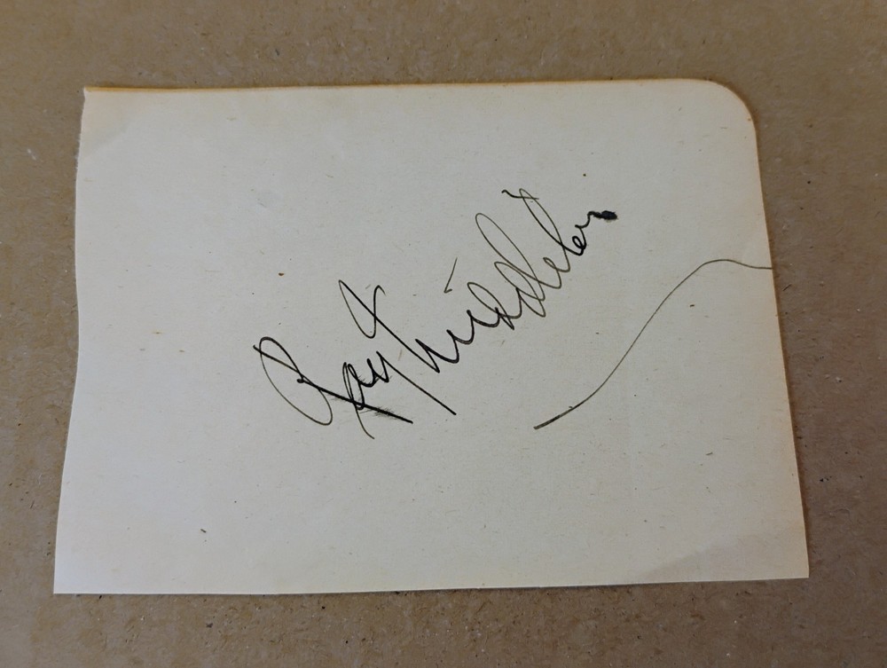 Ray Middleton Signed Cut Paper Superman