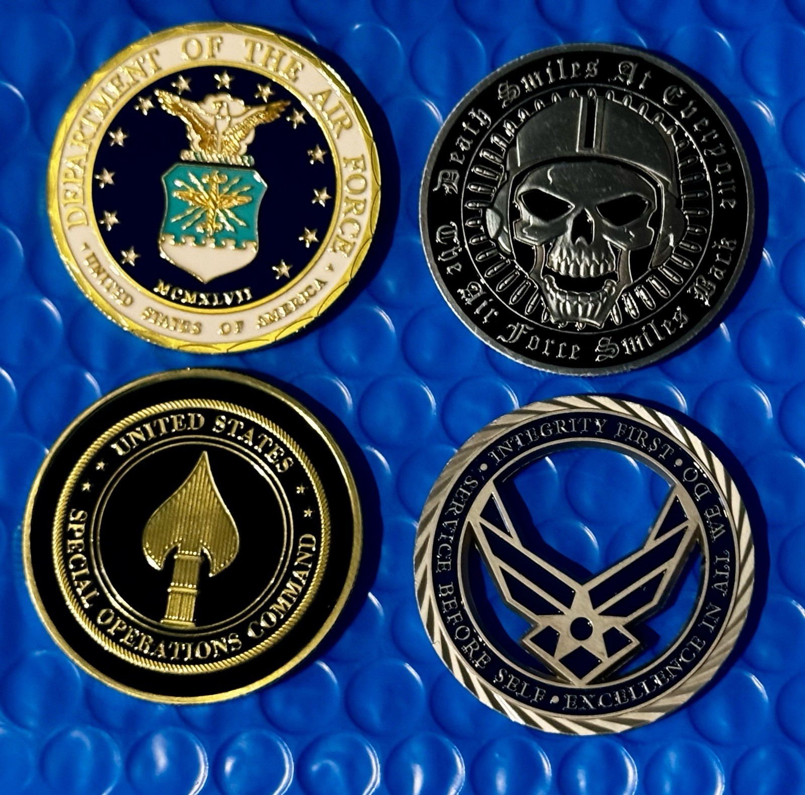 USAF Special Operations Special Tactics Squadron SST CCT USAF CHALLENGE COIN SET