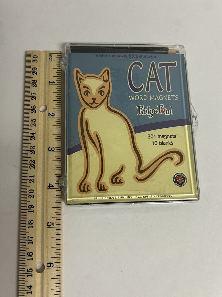Cat Words Magnets Fridge Fun Sealed