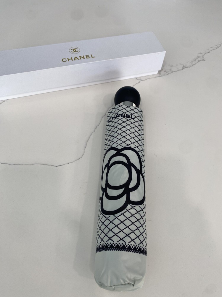 Chanel Camellia White Umbrella