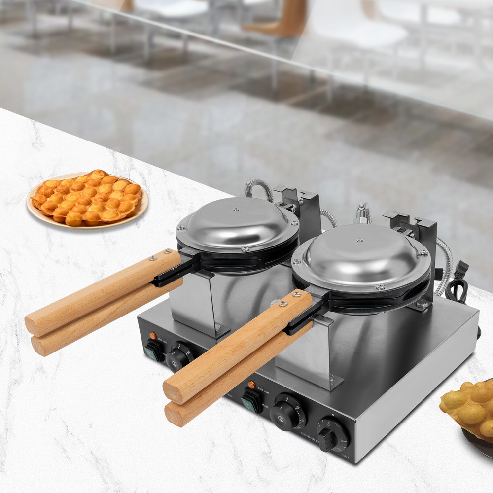 Double-head Commercial Waffle Making Machine Honeycomb Egg Waffle Making Machine