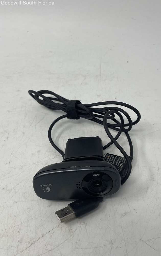 Logitech HD-720P Black USB Webcam Computer Camera Not Tested