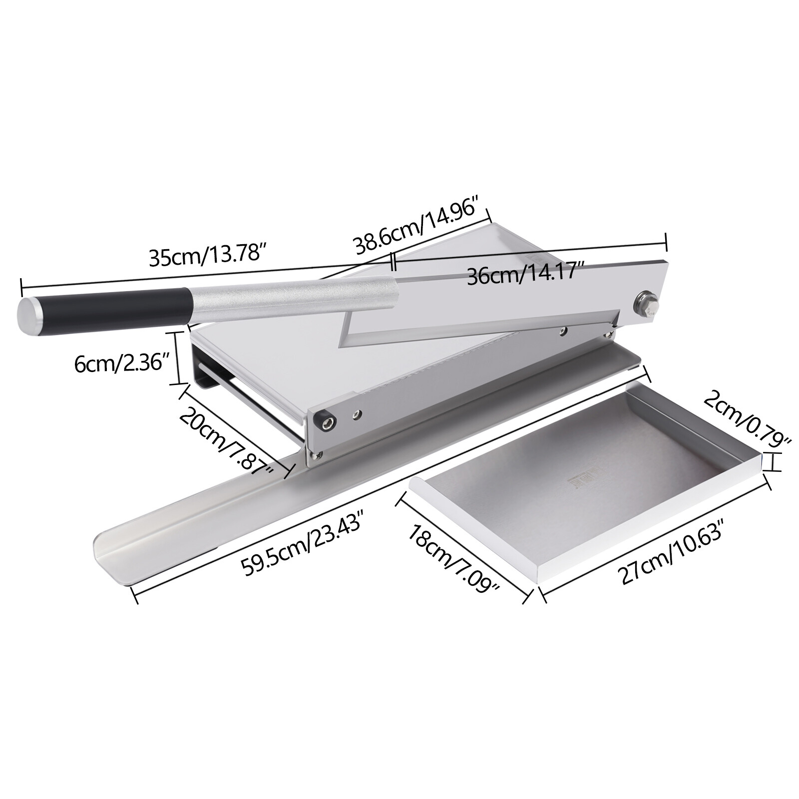 Manual Guillotine Bone Meat Cutting Machine Stainless Steel Cutter with Blade