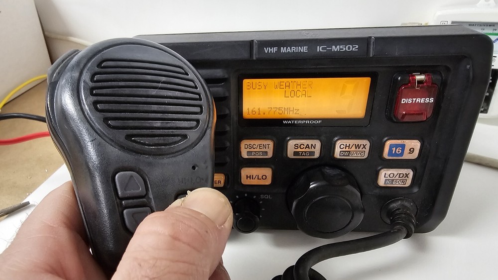 Icom IC-M502 VHF -LCD Issues, Mic Button Issues