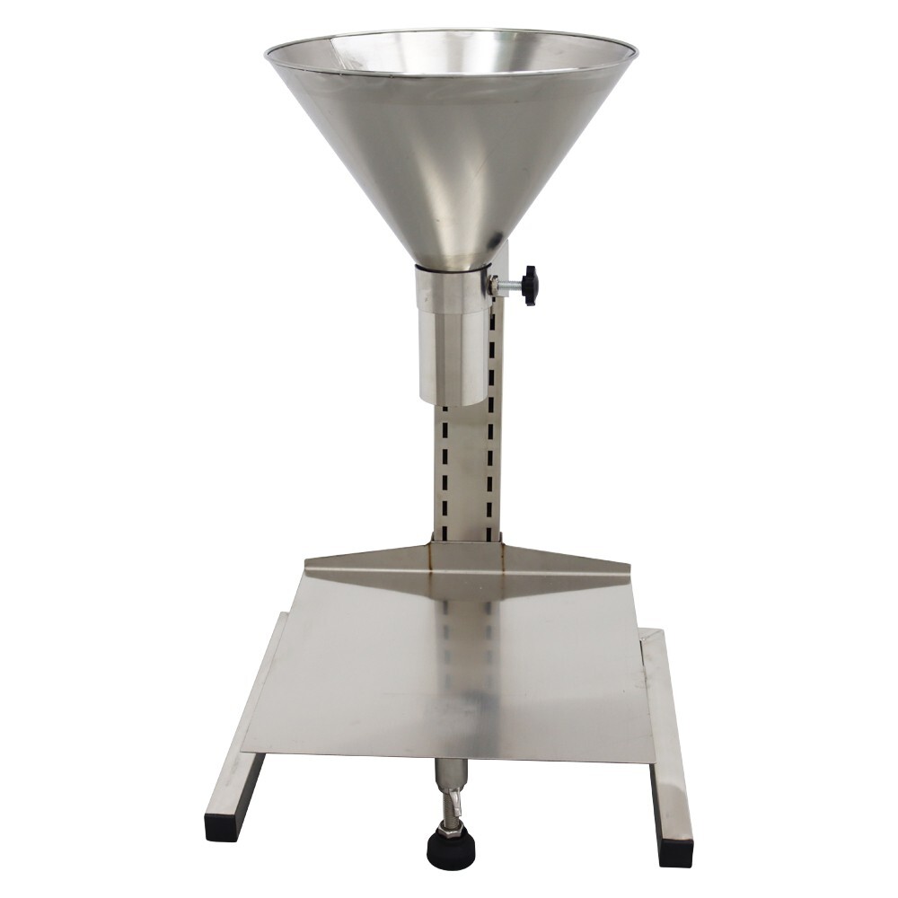 Stainless 4cm Feeding Hopper with Support Stand Lifting platform Height Adjust