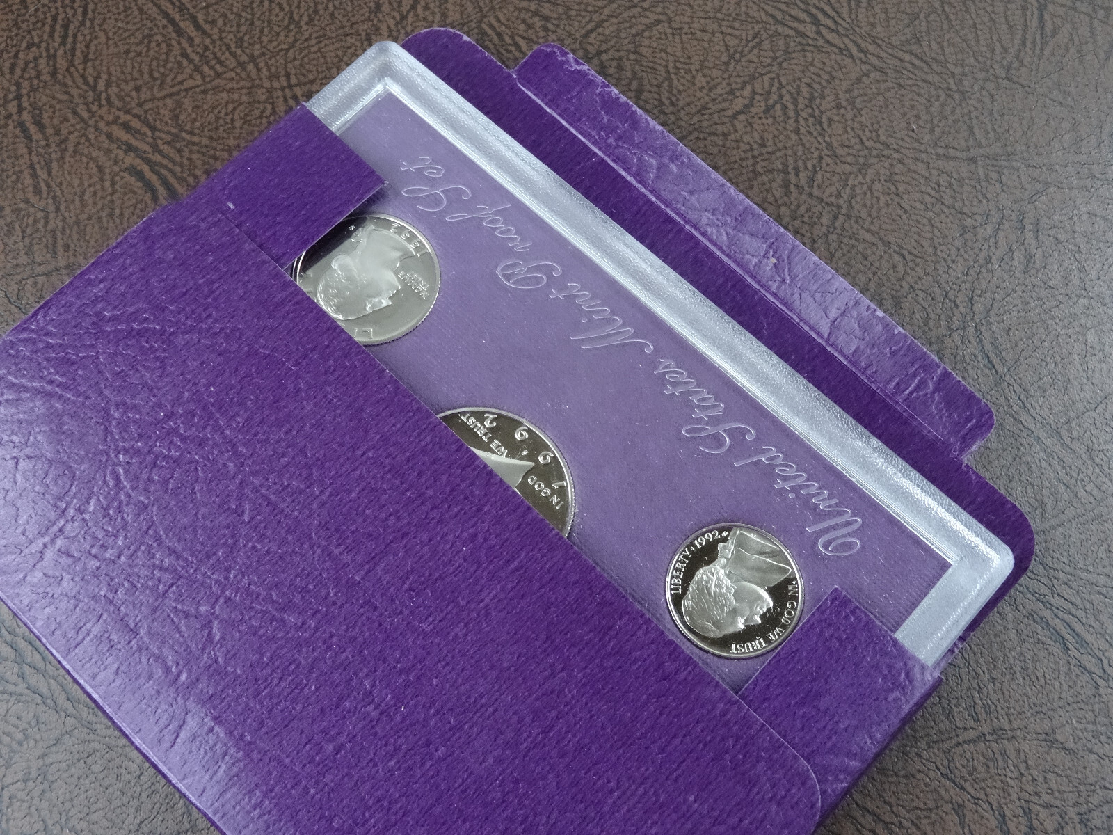 1992-S US Mint Proof Set 5 Coin Set OGP COA Original Government Packaging