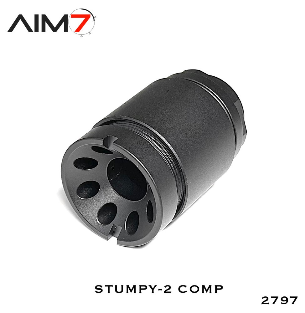 Aim7 STUMPY-2 9mm & 22LR & .40Cal Linear Comp 3 PCS muzzle brake