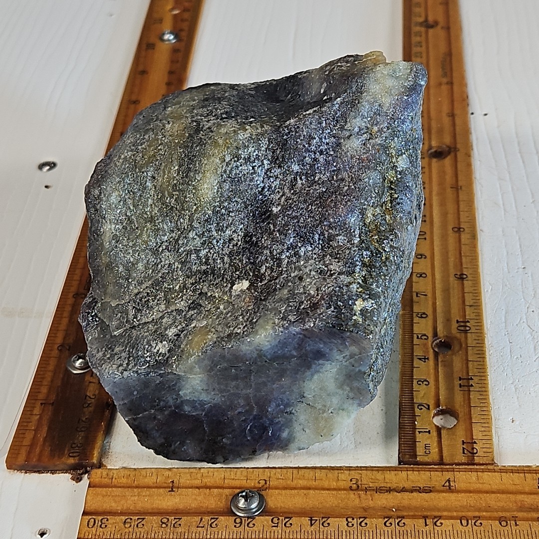 Iolite Rough, India, blue to purple color. 3LB 3.7OZ.