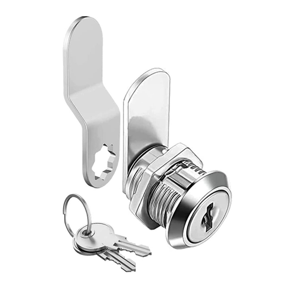 Helonge Truck Tool Lock with Keys, 5/8 inch Toolbox Replacement Silver