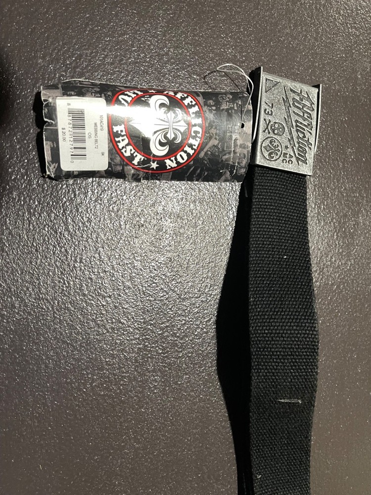 Affliction "Live Fast" Webbing Belt