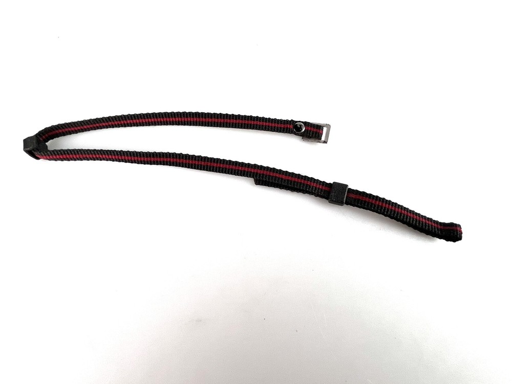 Vintage Black & Red Camera Wrist Strap