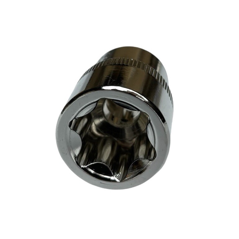 E24 Torx 1/2” Drive External Chrome Type E Socket 6 Point For Ratchet Wrench